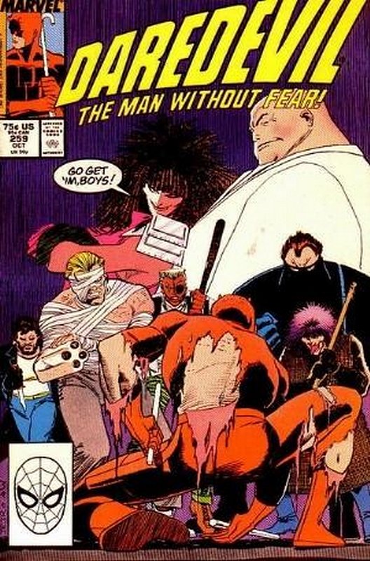 Cover of Daredevil (Vol 1) #259. One of 250,000 Vintage American Comics on sale from Krypton!
