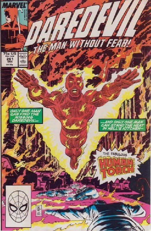 Cover of Daredevil (Vol 1) #261. One of 250,000 Vintage American Comics on sale from Krypton!