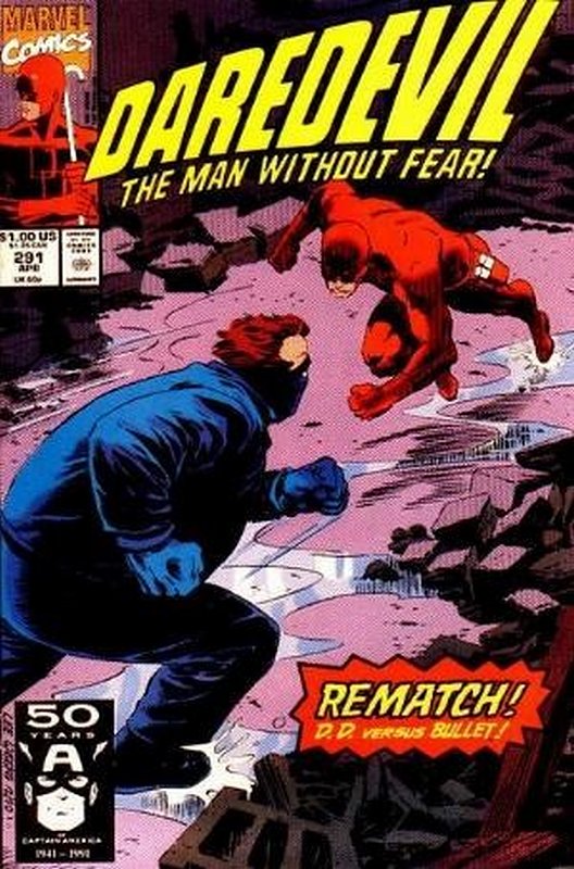Cover of Daredevil (Vol 1) #291. One of 250,000 Vintage American Comics on sale from Krypton!