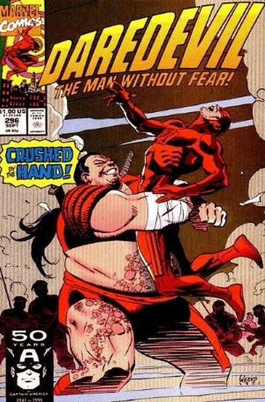 Cover of Daredevil (Vol 1) #296. One of 250,000 Vintage American Comics on sale from Krypton!