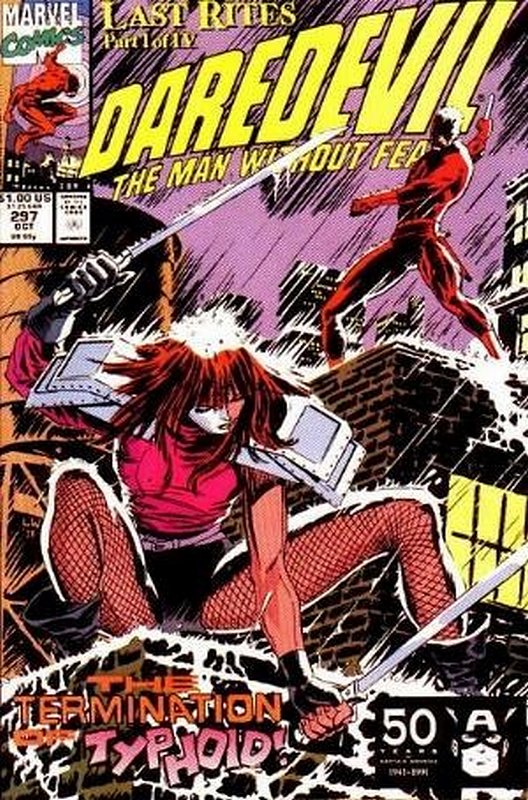 Cover of Daredevil (Vol 1) #297. One of 250,000 Vintage American Comics on sale from Krypton!