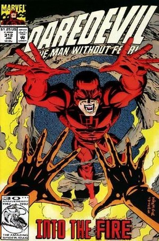 Cover of Daredevil (Vol 1) #312. One of 250,000 Vintage American Comics on sale from Krypton!