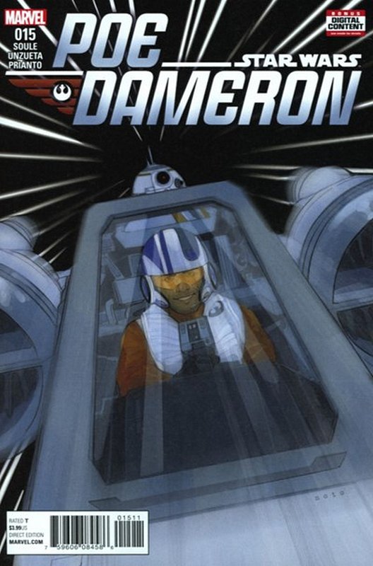 Cover of Star Wars: Poe Dameron #15. One of 250,000 Vintage American Comics on sale from Krypton!
