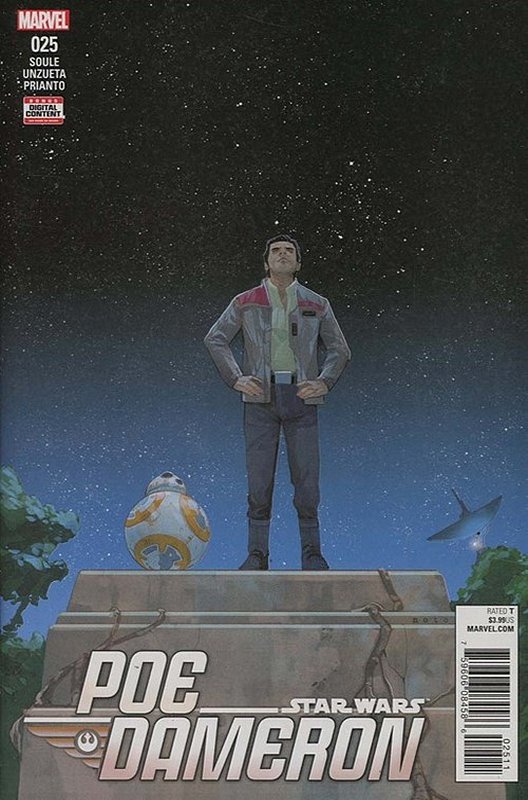 Cover of Star Wars: Poe Dameron #25. One of 250,000 Vintage American Comics on sale from Krypton!