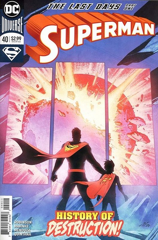 Cover of Superman (Vol 5) #40. One of 250,000 Vintage American Comics on sale from Krypton!