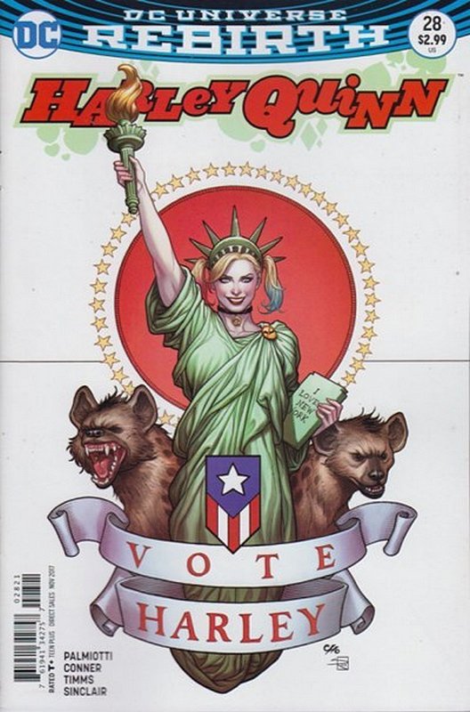Cover of Harley Quinn (Vol 3) #28. One of 250,000 Vintage American Comics on sale from Krypton!