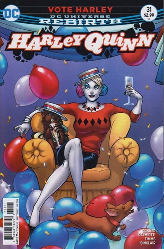 Cover of Harley Quinn (Vol 3) #31. One of 250,000 Vintage American Comics on sale from Krypton!