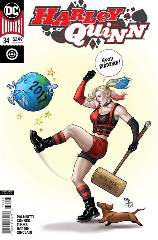 Cover of Harley Quinn (Vol 3) #34. One of 250,000 Vintage American Comics on sale from Krypton!