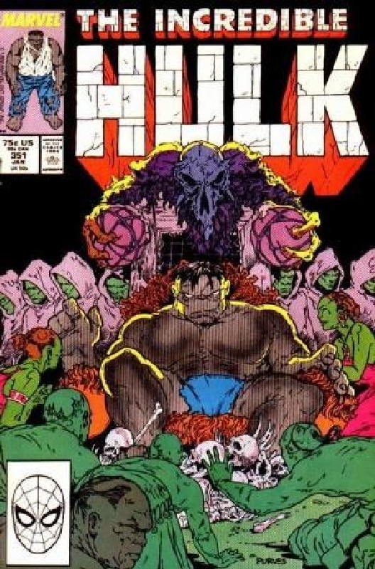Cover of Incredible Hulk (Vol 2) #351. One of 250,000 Vintage American Comics on sale from Krypton!