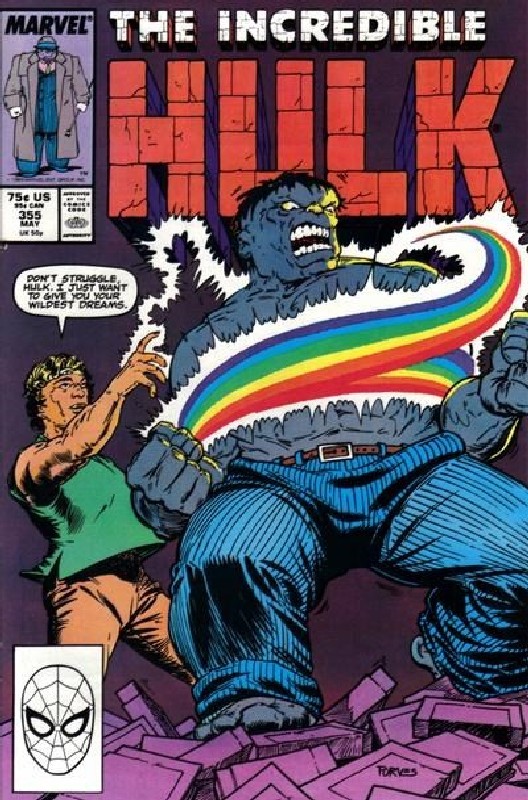 Cover of Incredible Hulk (Vol 2) #355. One of 250,000 Vintage American Comics on sale from Krypton!