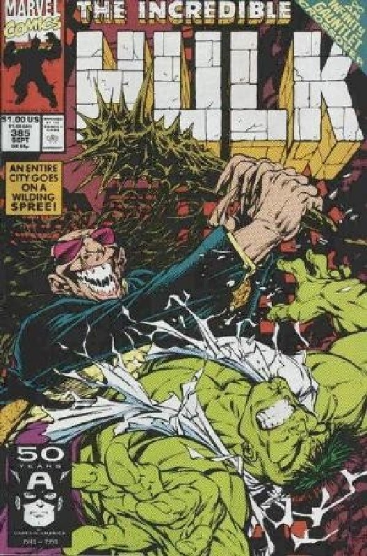 Cover of Incredible Hulk (Vol 2) #385. One of 250,000 Vintage American Comics on sale from Krypton!