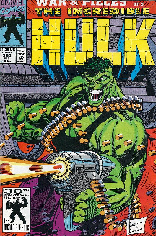 Cover of Incredible Hulk (Vol 2) #390. One of 250,000 Vintage American Comics on sale from Krypton!