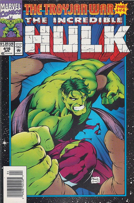Cover of Incredible Hulk (Vol 2) #416. One of 250,000 Vintage American Comics on sale from Krypton!