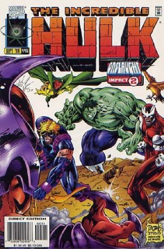 Cover of Incredible Hulk (Vol 2) #445. One of 250,000 Vintage American Comics on sale from Krypton!