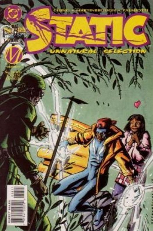 Cover of Static (Vol 1) #38. One of 250,000 Vintage American Comics on sale from Krypton!