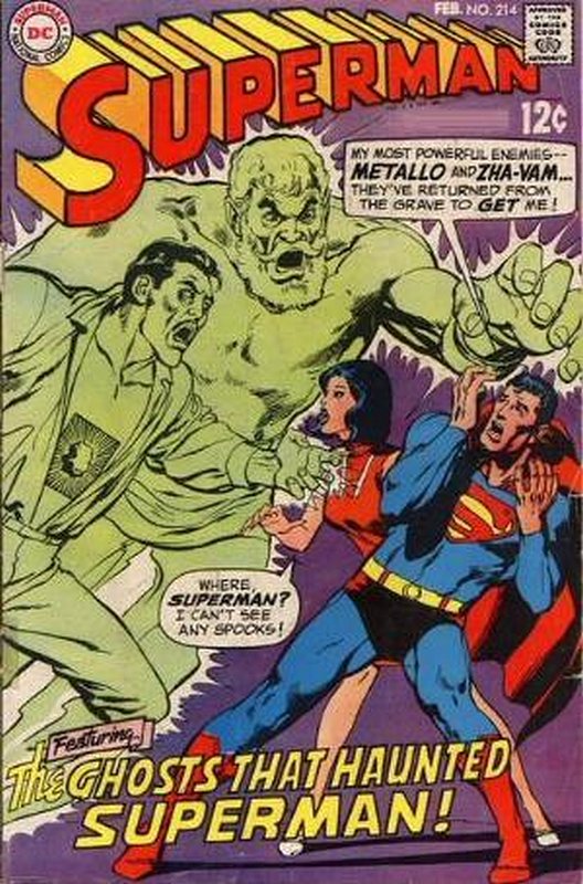 Cover of Superman (Vol 1) #214. One of 250,000 Vintage American Comics on sale from Krypton!