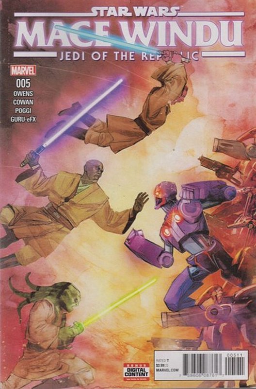 Cover of Star Wars: Jedi Republic - Mace Windu (2017 Ltd) #5. One of 250,000 Vintage American Comics on sale from Krypton!
