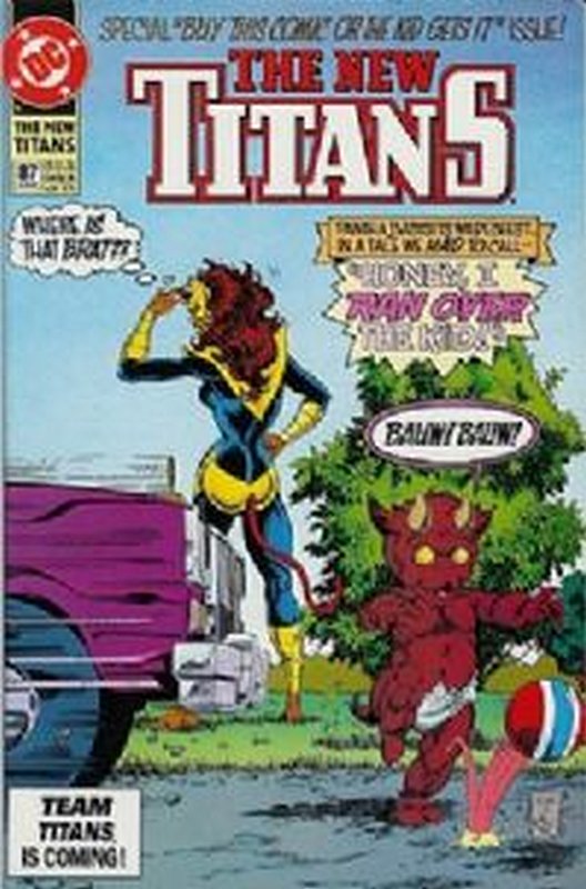 Cover of New Teen Titans (Vol 2) #87. One of 250,000 Vintage American Comics on sale from Krypton!