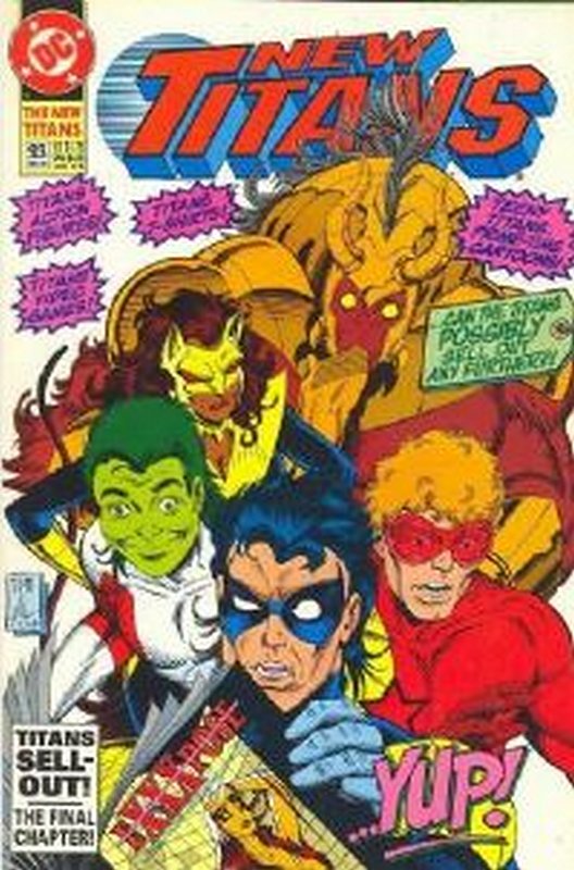 Cover of New Teen Titans (Vol 2) #93. One of 250,000 Vintage American Comics on sale from Krypton!