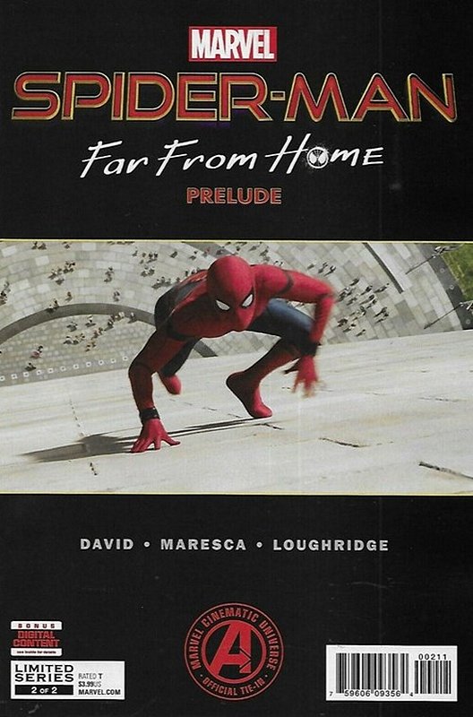 Cover of Spider-Man: Far from Home Prelude (2019 Ltd) #2. One of 250,000 Vintage American Comics on sale from Krypton!