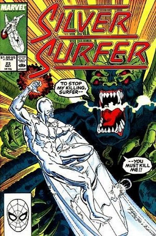 Cover of Silver Surfer (Vol 2) #23. One of 250,000 Vintage American Comics on sale from Krypton!