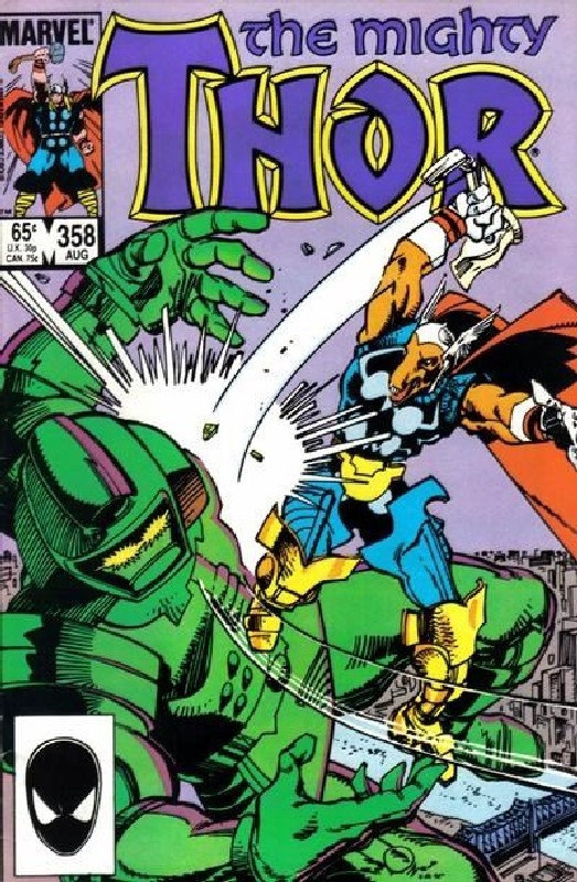 Cover of Thor (Vol 1) #358. One of 250,000 Vintage American Comics on sale from Krypton!