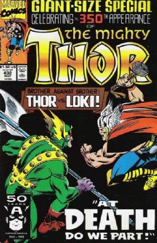 Cover of Thor (Vol 1) #432. One of 250,000 Vintage American Comics on sale from Krypton!