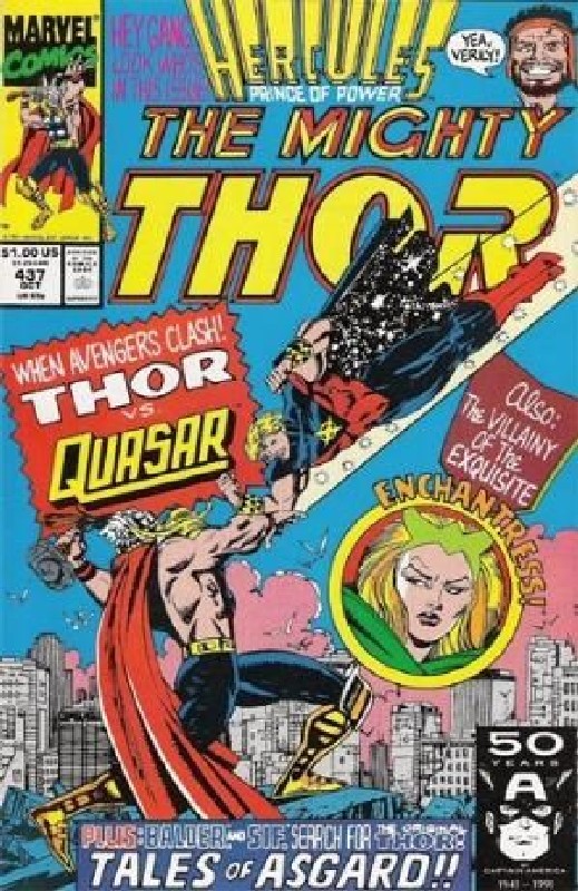 Cover of Thor (Vol 1) #437. One of 250,000 Vintage American Comics on sale from Krypton!