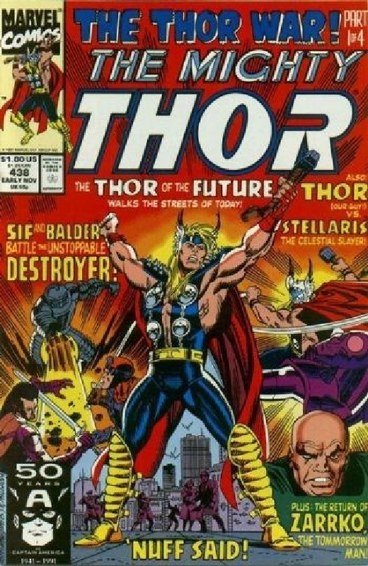 Cover of Thor (Vol 1) #438. One of 250,000 Vintage American Comics on sale from Krypton!
