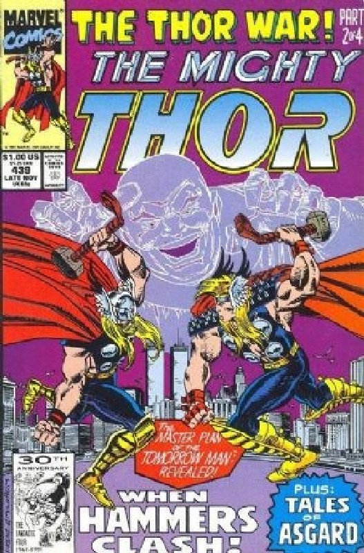 Cover of Thor (Vol 1) #439. One of 250,000 Vintage American Comics on sale from Krypton!