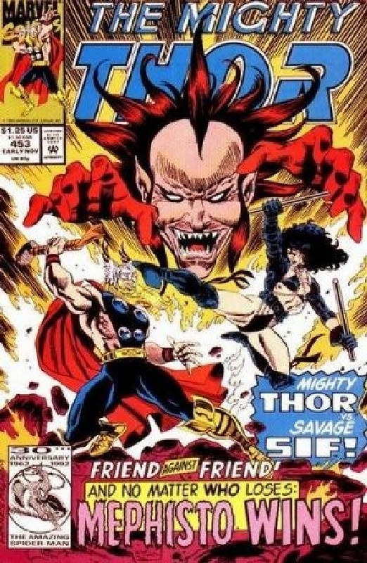 Cover of Thor (Vol 1) #453. One of 250,000 Vintage American Comics on sale from Krypton!