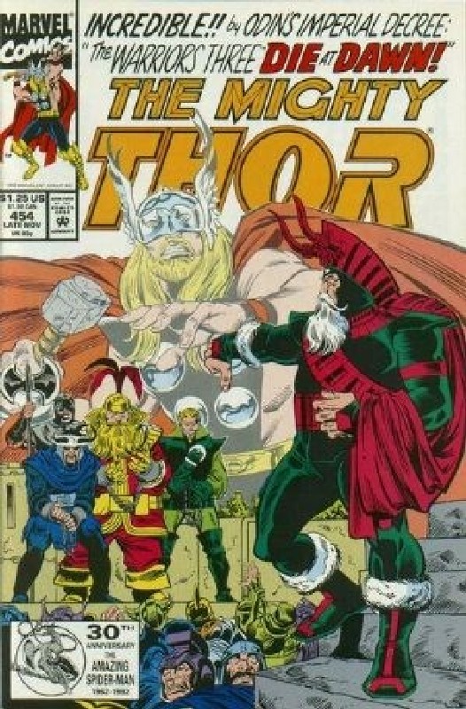 Cover of Thor (Vol 1) #454. One of 250,000 Vintage American Comics on sale from Krypton!