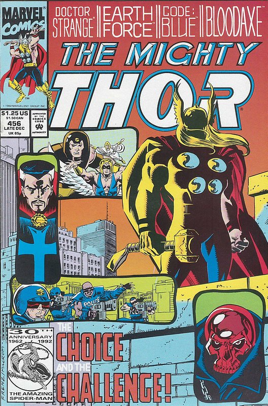 Cover of Thor (Vol 1) #456. One of 250,000 Vintage American Comics on sale from Krypton!