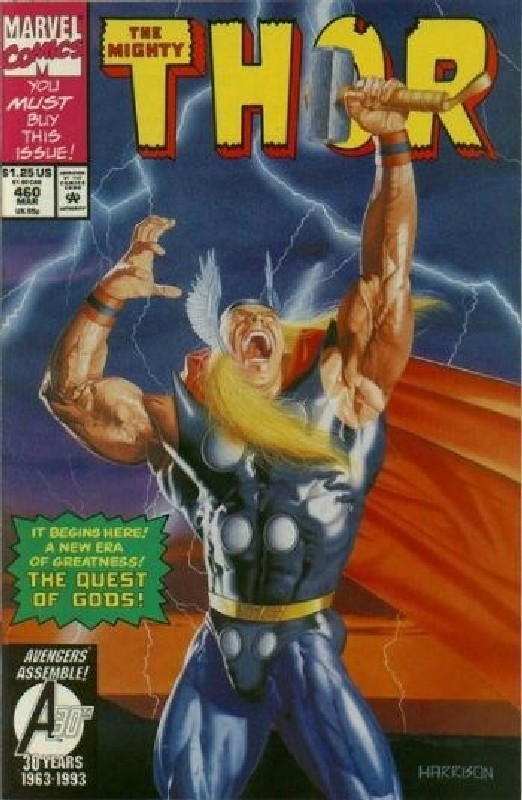 Cover of Thor (Vol 1) #460. One of 250,000 Vintage American Comics on sale from Krypton!