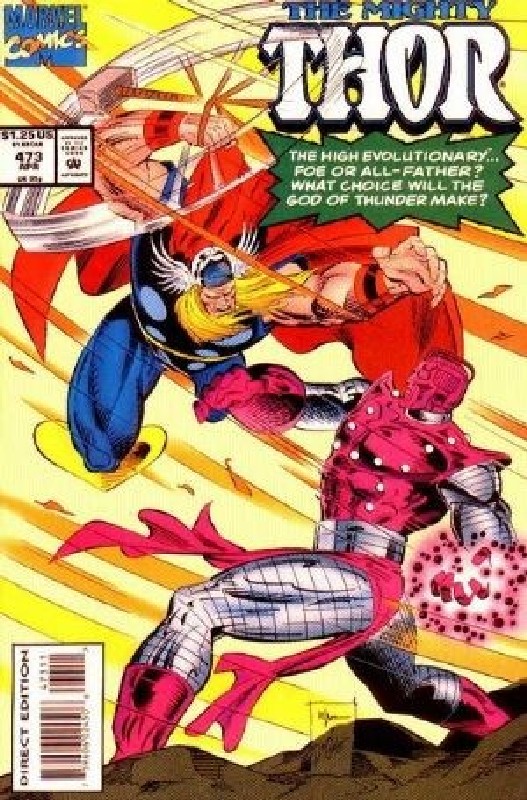 Cover of Thor (Vol 1) #473. One of 250,000 Vintage American Comics on sale from Krypton!