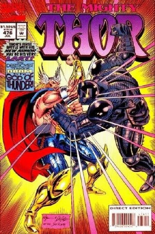 Cover of Thor (Vol 1) #476. One of 250,000 Vintage American Comics on sale from Krypton!