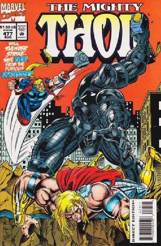 Cover of Thor (Vol 1) #477. One of 250,000 Vintage American Comics on sale from Krypton!