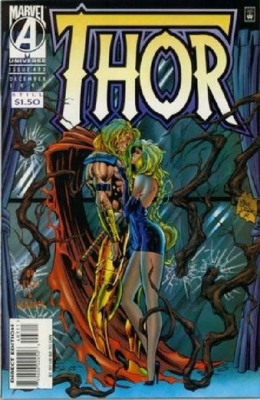 Cover of Thor (Vol 1) #493. One of 250,000 Vintage American Comics on sale from Krypton!