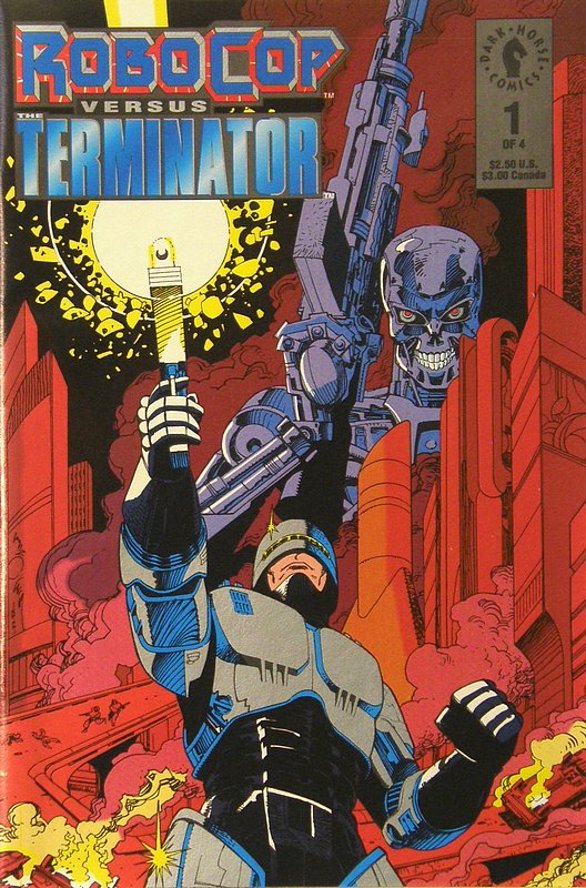 Cover of RoboCop vs Terminator (1992 Ltd) #1. One of 250,000 Vintage American Comics on sale from Krypton!