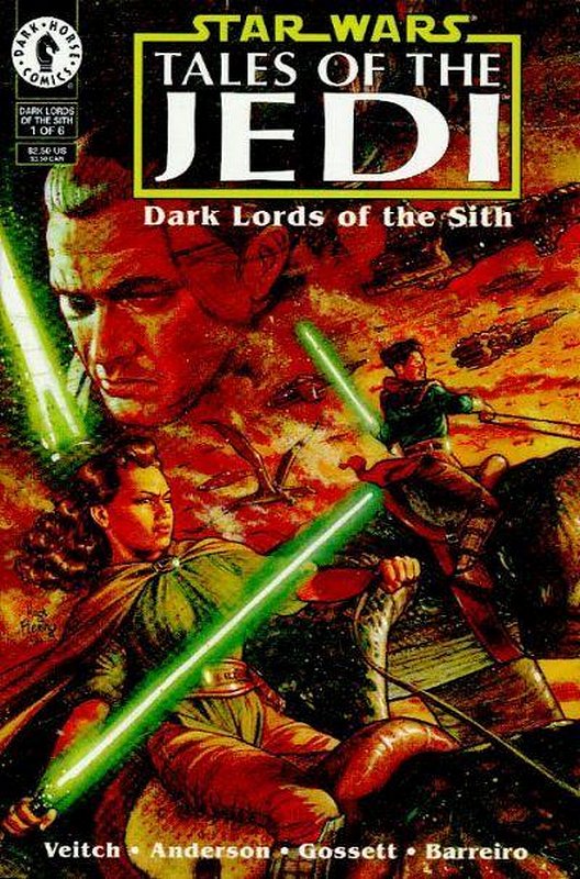 Cover of Star Wars: Tales of the Jedi-Dark Lords of Sith #1. One of 250,000 Vintage American Comics on sale from Krypton!