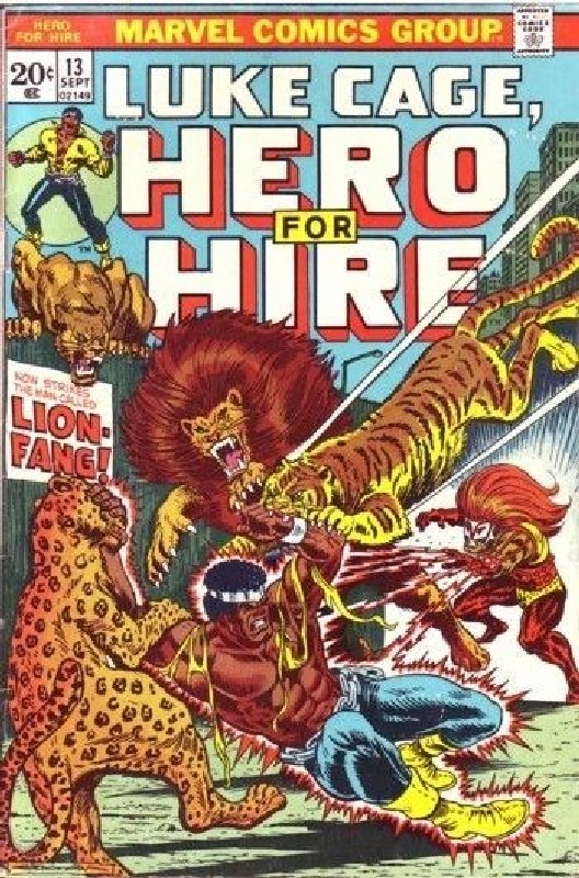 Cover of Hero For Hire (Vol 1) Luke Cage #13. One of 250,000 Vintage American Comics on sale from Krypton!