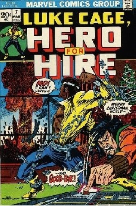 Cover of Hero For Hire (Vol 1) Luke Cage #7. One of 250,000 Vintage American Comics on sale from Krypton!