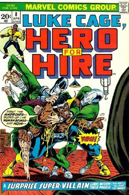 Cover of Hero For Hire (Vol 1) Luke Cage #8. One of 250,000 Vintage American Comics on sale from Krypton!