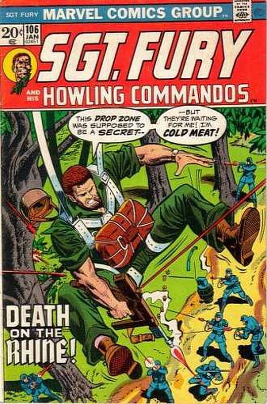 Cover of Sgt. Fury & His Howling Commandos #106. One of 250,000 Vintage American Comics on sale from Krypton!