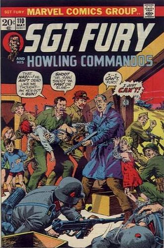 Cover of Sgt. Fury & His Howling Commandos #110. One of 250,000 Vintage American Comics on sale from Krypton!