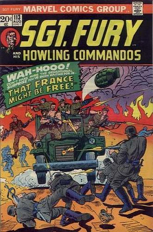 Cover of Sgt. Fury & His Howling Commandos #113. One of 250,000 Vintage American Comics on sale from Krypton!