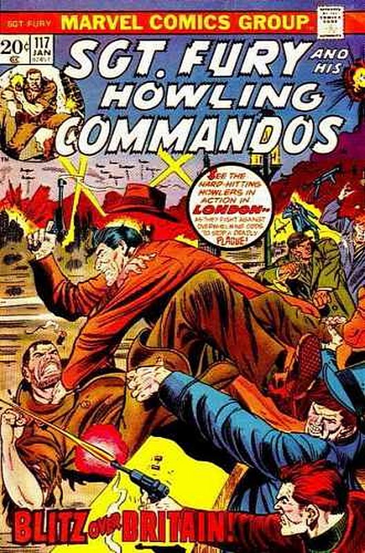 Cover of Sgt. Fury & His Howling Commandos #117. One of 250,000 Vintage American Comics on sale from Krypton!