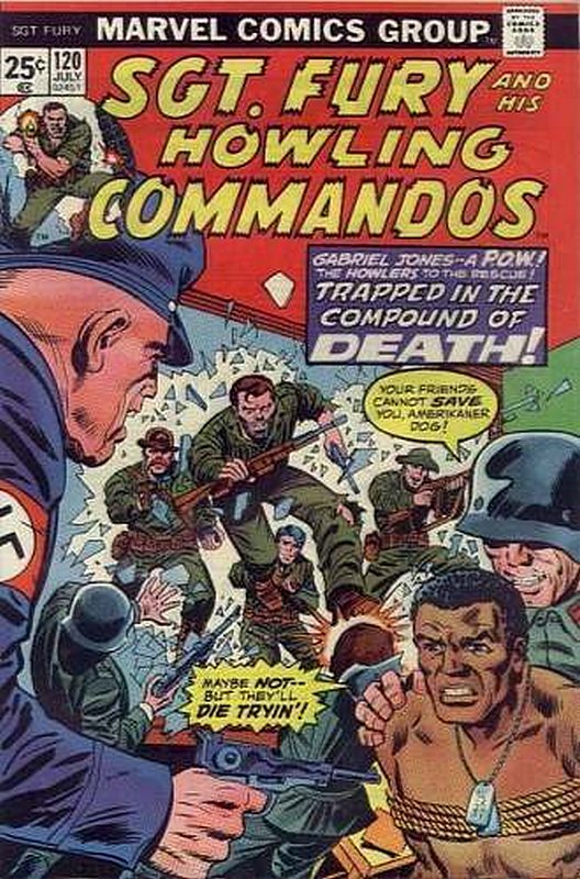Cover of Sgt. Fury & His Howling Commandos #120. One of 250,000 Vintage American Comics on sale from Krypton!
