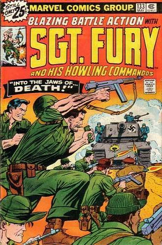 Cover of Sgt. Fury & His Howling Commandos #133. One of 250,000 Vintage American Comics on sale from Krypton!