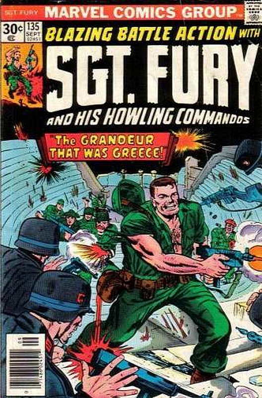 Cover of Sgt. Fury & His Howling Commandos #135. One of 250,000 Vintage American Comics on sale from Krypton!